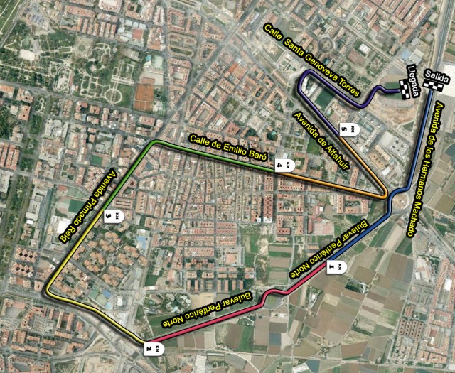 Recorrido V Volta a Peu Levante UD