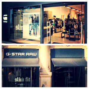 Las dos tiendas de G-Star Raw en Valencia