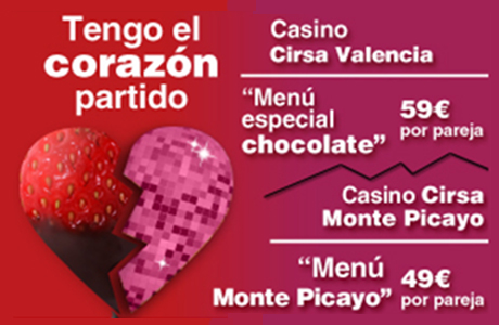 San Valentín Casino Cirsa Valencia