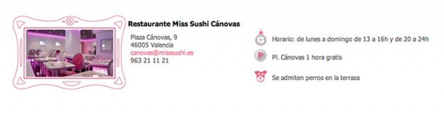 restaurante miss sushi canovas