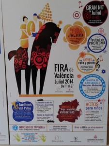 Cartel Programa Feria de Julio Valencia 2014