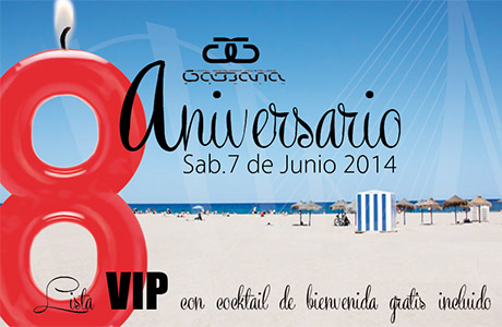 Gabbana Beach 8 aniversario valencia