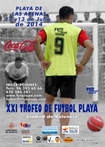 XXI Trofeo de fútbol playa Ciudad de Valencia - Cartel