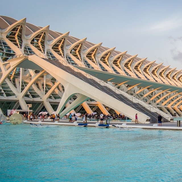 Arts & Sciences City - Valencia - SPAIN. #valencia #VLC #vcf #spain #calatrava #architecture #arquitectura #modern_architecture #españa #summer #lovevalencia #valenciagram #rafelbuñol #burjassot #burja #ciudaddelasartesylasciencias #amuntvalencia #cayc #crisis