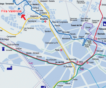 feria de valencia en metro