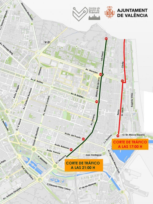 cortes de tráfico san juan 2015