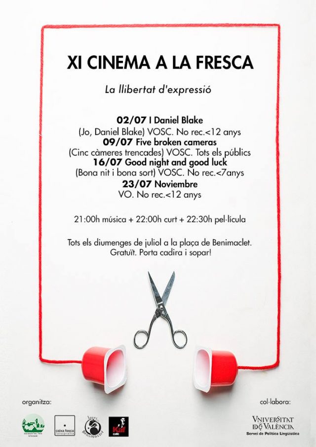 cine de verano en benimaclet