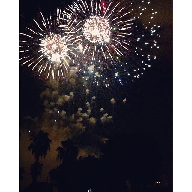 Nou de Octubre. #pirotecnicas #fireworks #palmtrees #lovevalencia