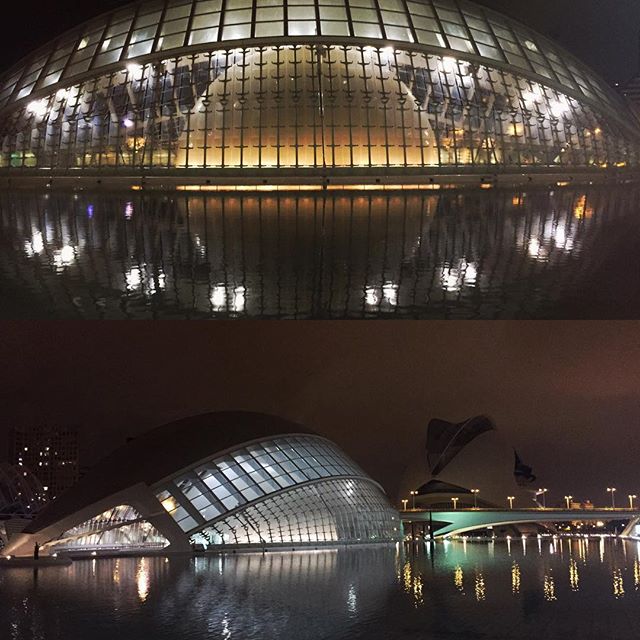 #Ciudad de las Artes y las Ciencias#Citytrip#Valencia#Spain#bynight#cityofartsandscienes#SantiagoCalatrava#architecture#favoritecity#iphonefotograph#PalaudelesArtsReinaSofía#Hemisferic#lovevalencia#