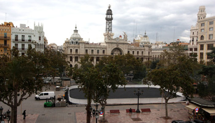pista de hielo Plaza del Ayuntamiento