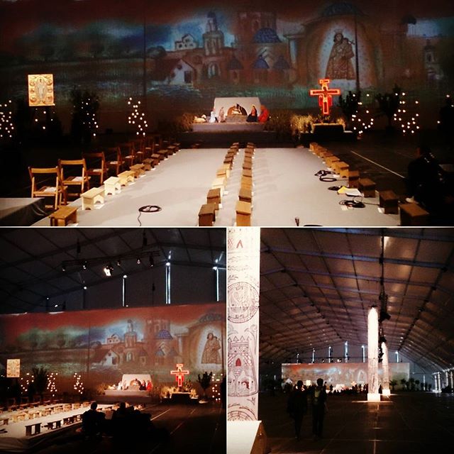 one of the beautiful #Taizé prayer tent 
in the park in Valencia 
#TaizéinValencia 
#LoveTaizé #LoveValencia