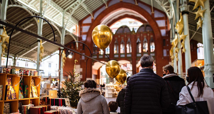 mercado navideño en valencia