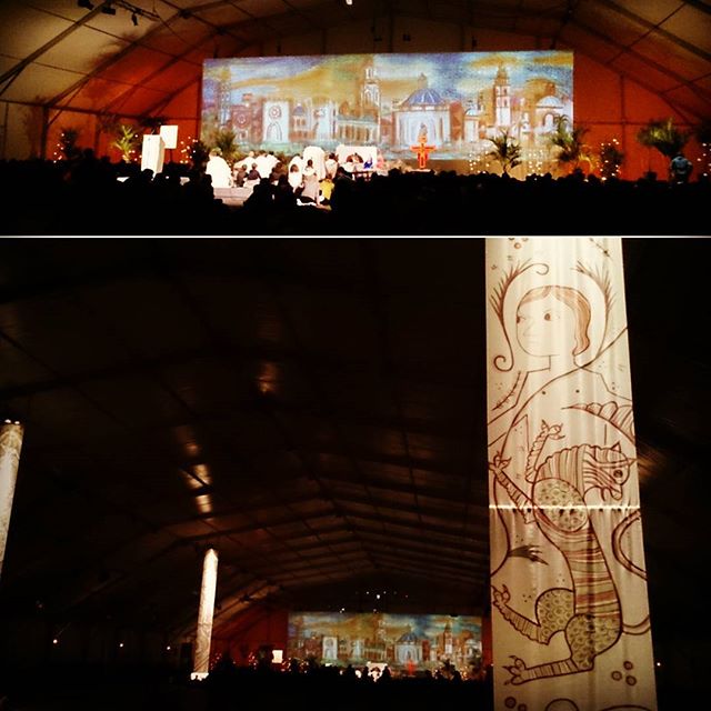 yesterday evening prayer 
was the last time in the beautiful tents 
#TaizéinValencia
#LoveTaizé #LoveValencia