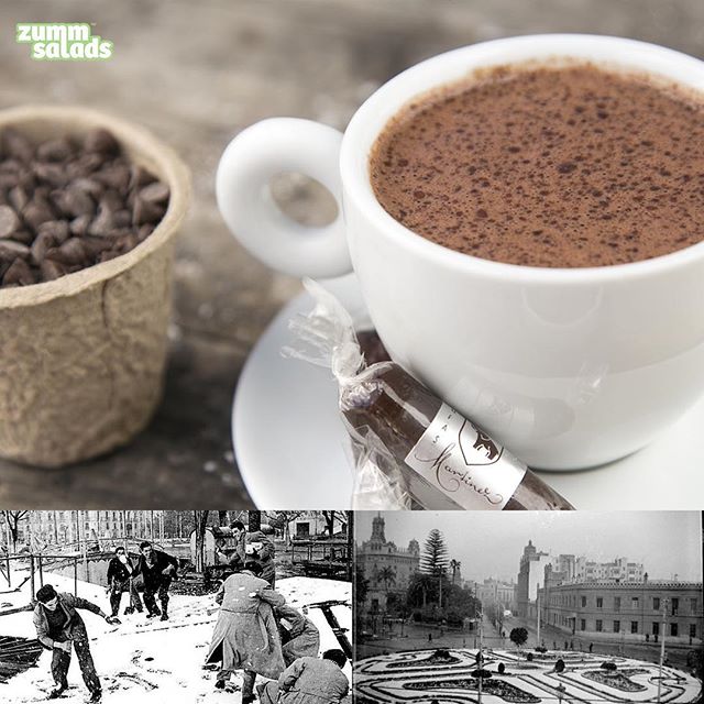 ¡El #invierno asoma por fin la patita en #Valencia! Disfruta del #frío con un #chocolatecaliente en @zummsalads y enciende la #nostalgia con estas fotos de la última gran nevada en la ciudad
