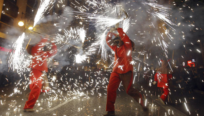 Fallas Valencia cabalgata del fuego 2016