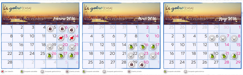 Calendario La Gastrocasa
