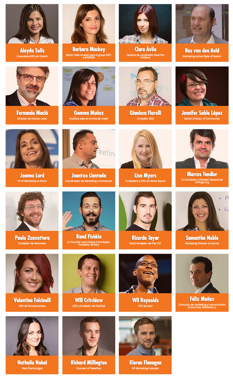 Speakers Inbounder Global Conference Valencia 2016 Marketing