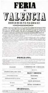 Cartel 1871 Gran Fira de València