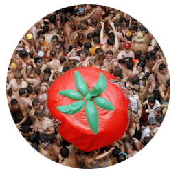 Tomatina, La Tomatina, Tomatina 2016, Tomatina Valencia, La Tomatina di Valencia, Tomatina de buñol, pomodori, lanciare pomodori,