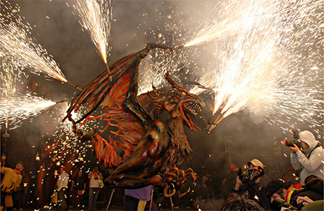 Drago, Correfoc di Valencia