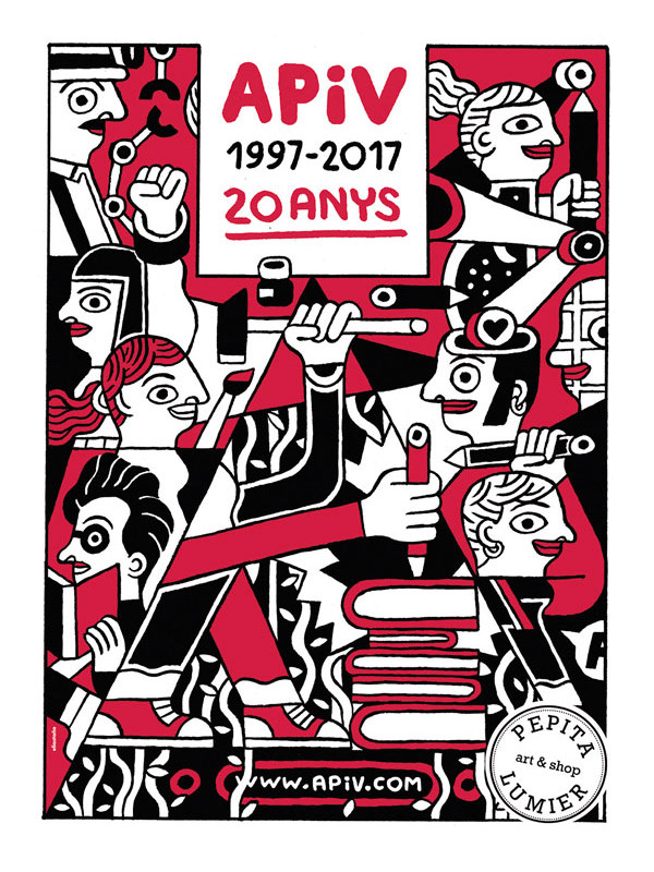 Cartel exposición APIV-20anys