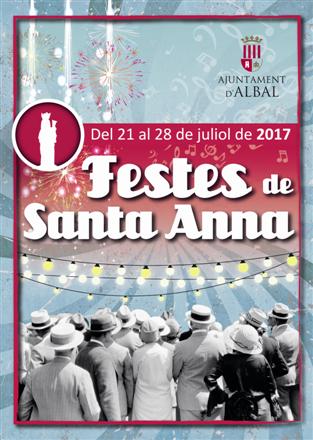 cartel de las fiestas de Santa Anna, Albal, 2017