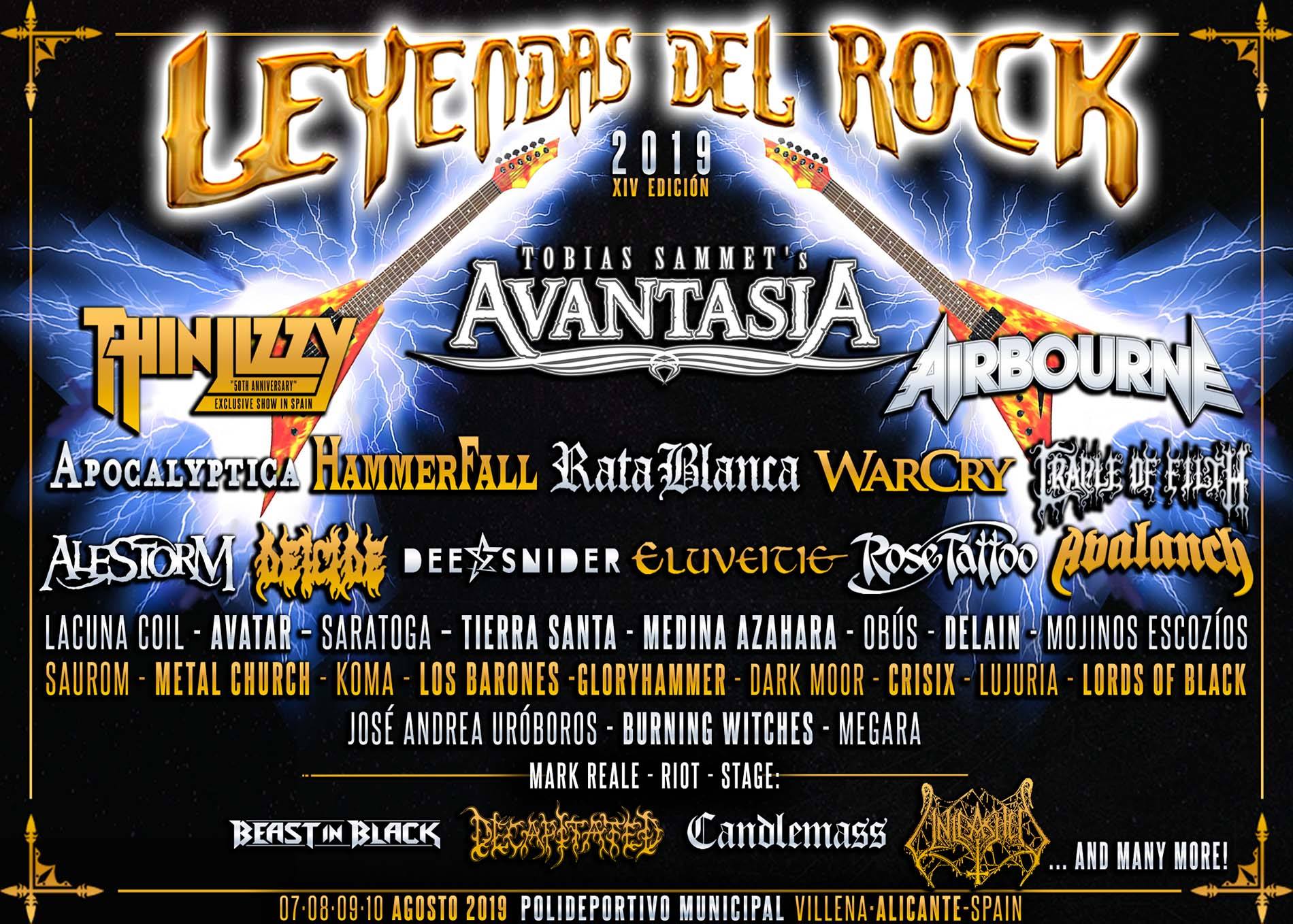 leyendas del rock festival valencia 2019 verano