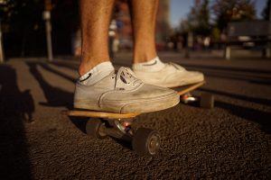 Skateboarding in Valencia