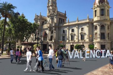 peatonalizacion de la plaza del ayuntamiento de valencia