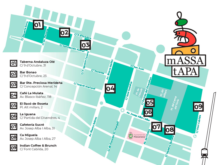 ruta de la tapa en massanassa