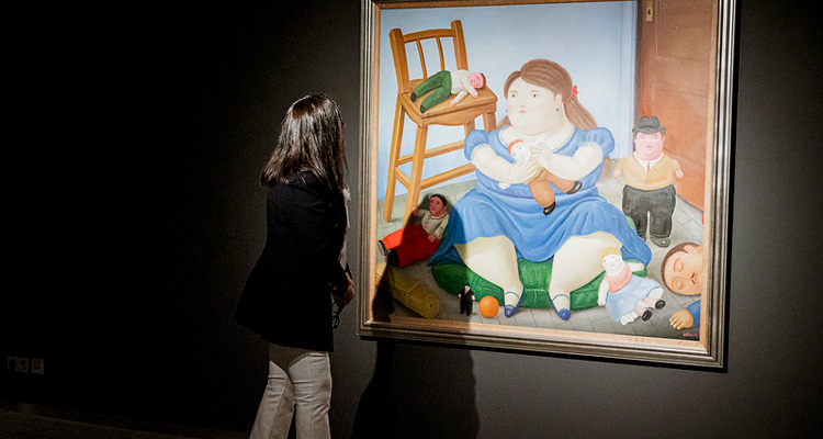 exposición fernando botero en el museo de bellas artes de valencia